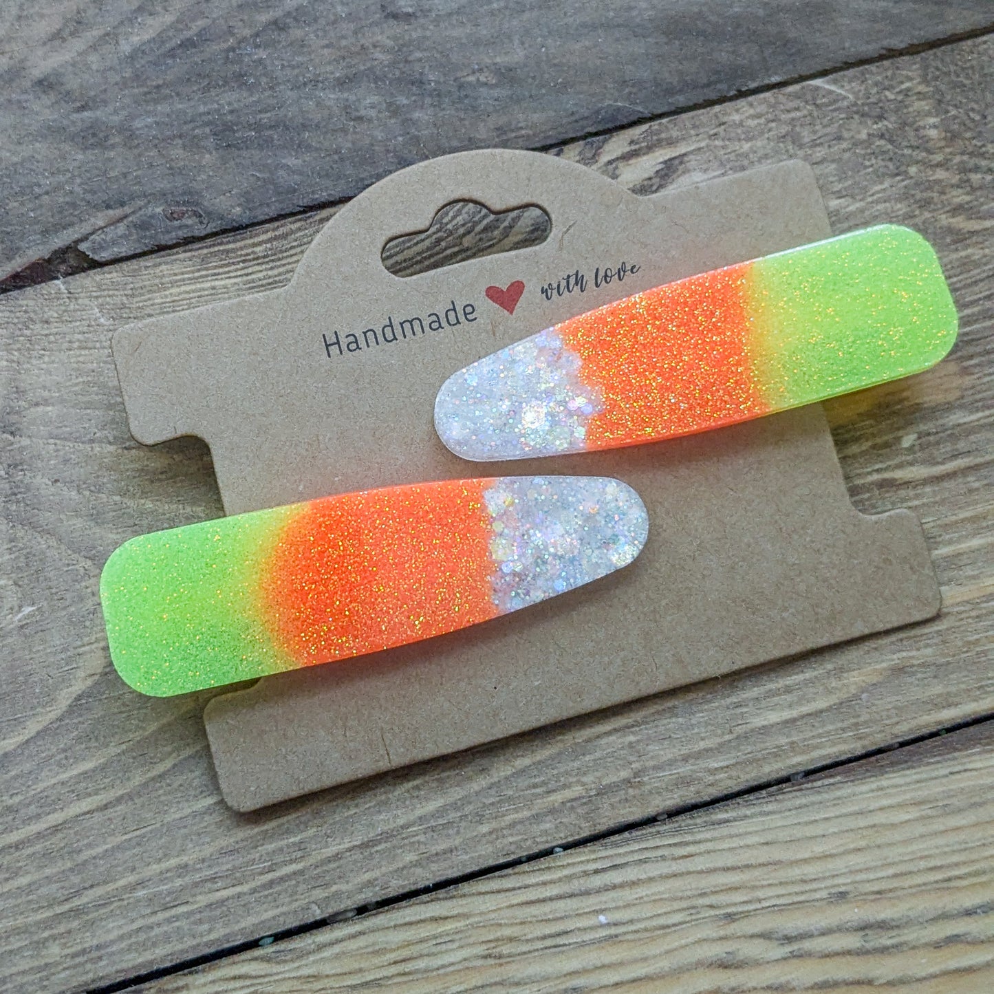 Hairclips - Candy Corn