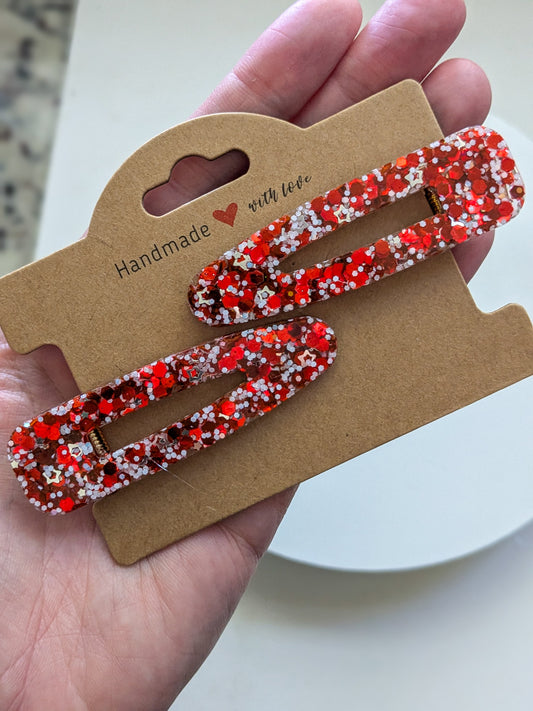 Hairclips - Peppermint Twist